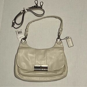 Coach Off-White Mist Kristin Leather Shoulder Bag